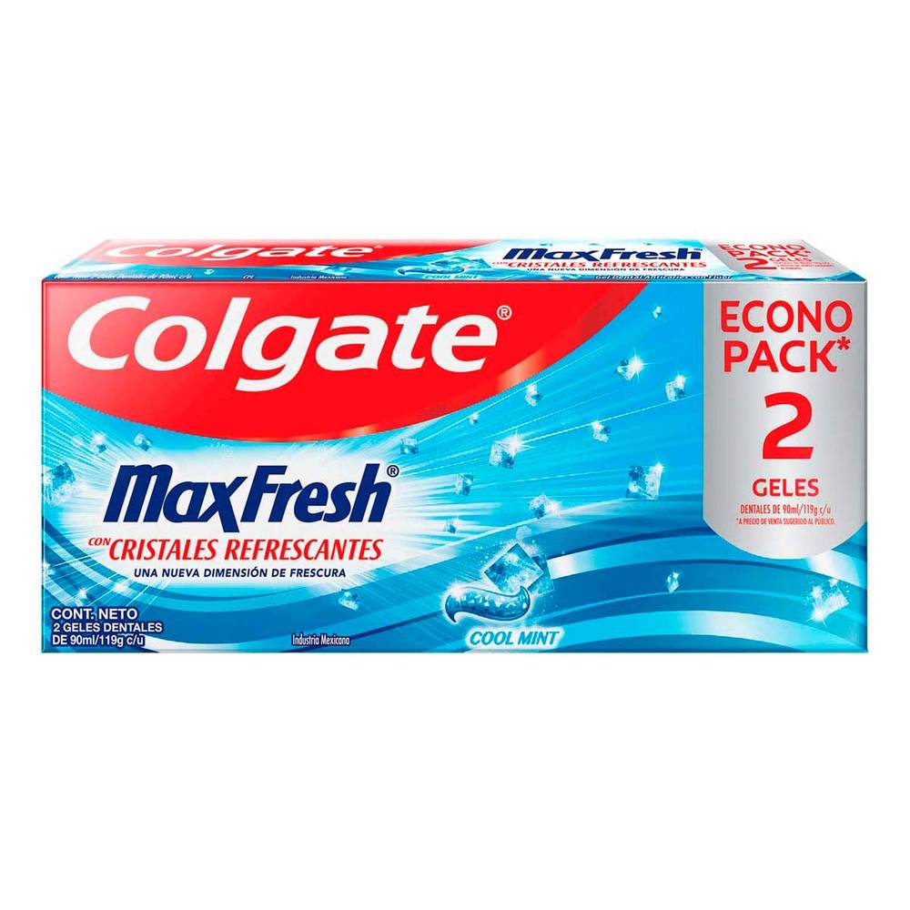 Colgate · Gel dental max fresh (2 un)