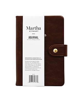 Martha Stewart Brown Faux Leather Journal (MS101P)