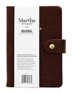 Martha Stewart Faux Leather Journal, Brown