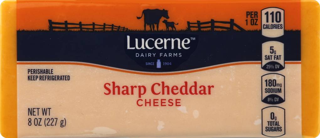 Lucerne Sharp Cheddar Cheese (8 oz)