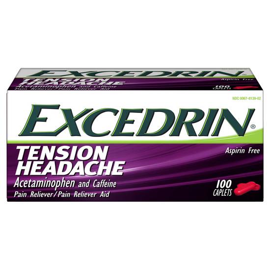 Excedrin Tension Headache Caplets (100 ct)