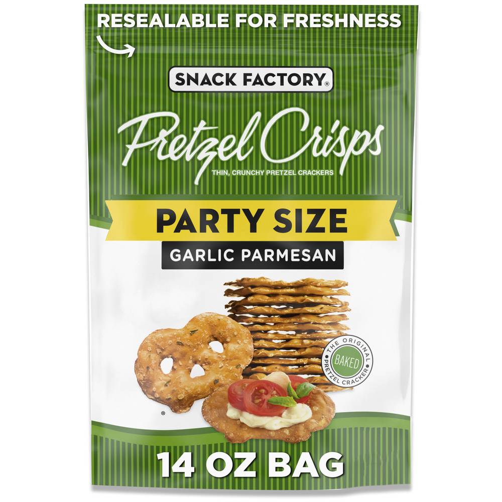 Snack Factory Garlic Parmesan Party Size Pretzel Crisps (14 oz)