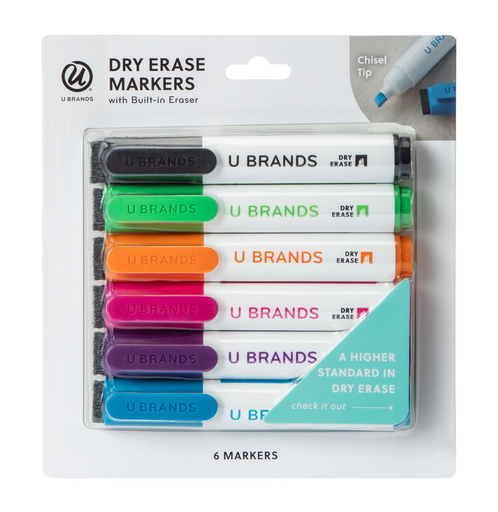 Dry Erase Markers 6-Count