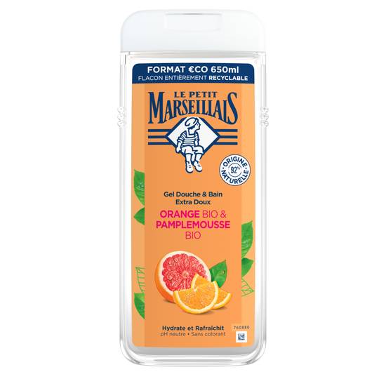 Le Petit Marseillais - Gel douche extra doux orange pamplemousse (50 ml)