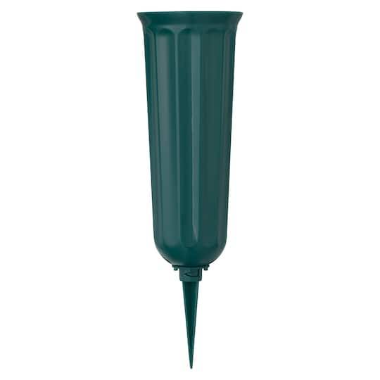 10" Green Cemetery Cone Vase By Ashland