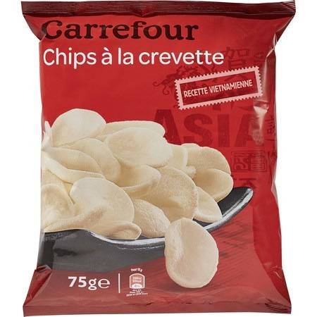 Chips à la crevette CARREFOUR - le sachet de 75g