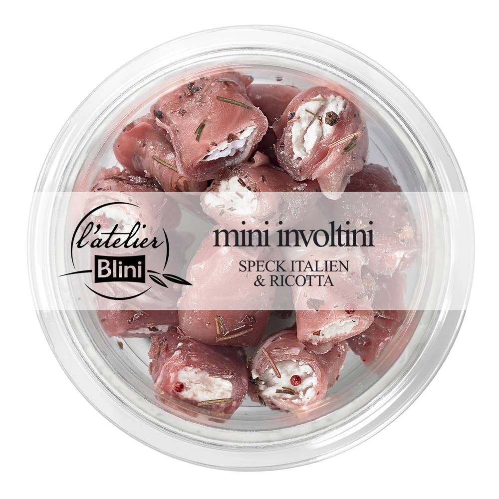 L'atelier Blini - Mini involtini speck ricotta (120g)