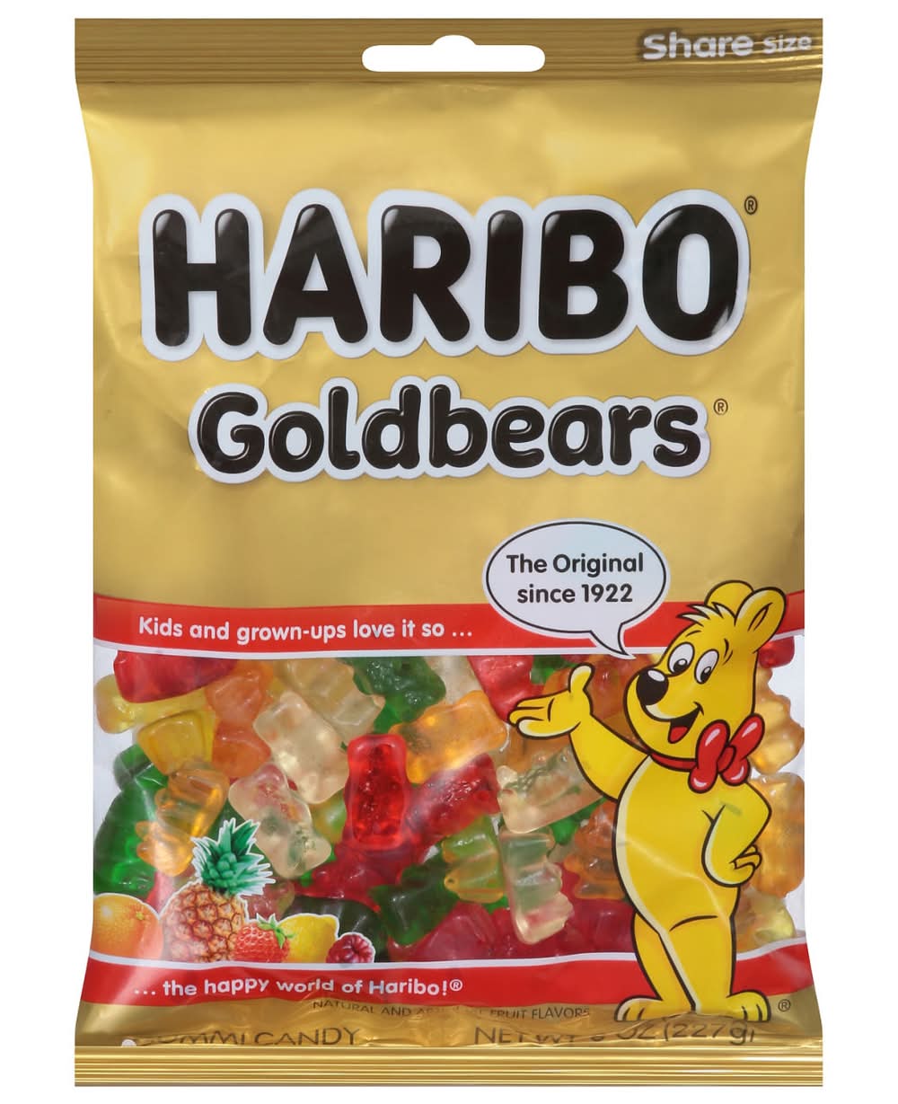 Haribo Goldbears Gummi Candy, Share Size