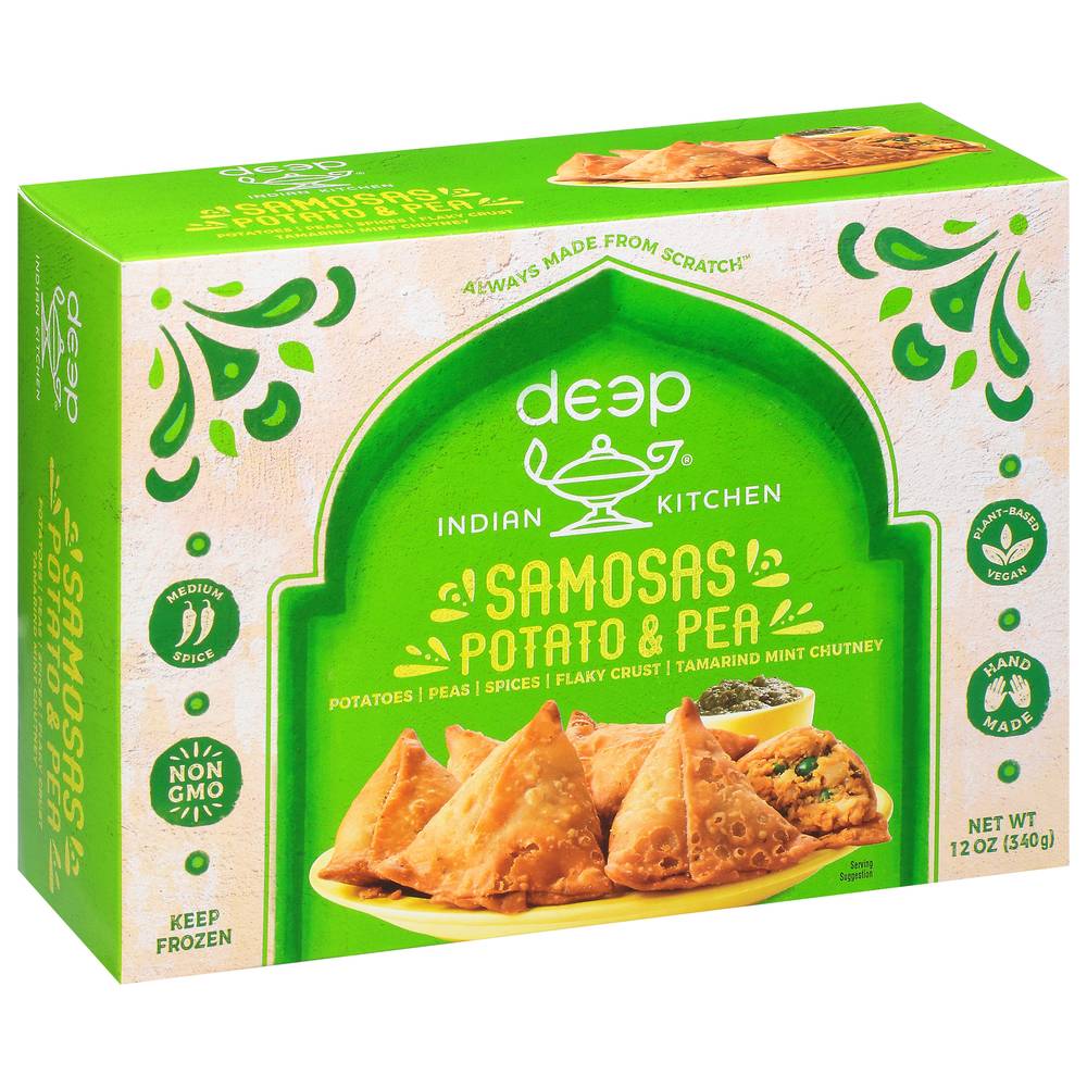 Deep Indian Kitchen Medium Spice Potato & Pea Samosa (12 oz)