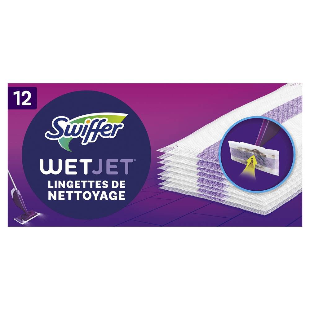 Swiffer - Wetjet recharges de lingettes nettoyantes