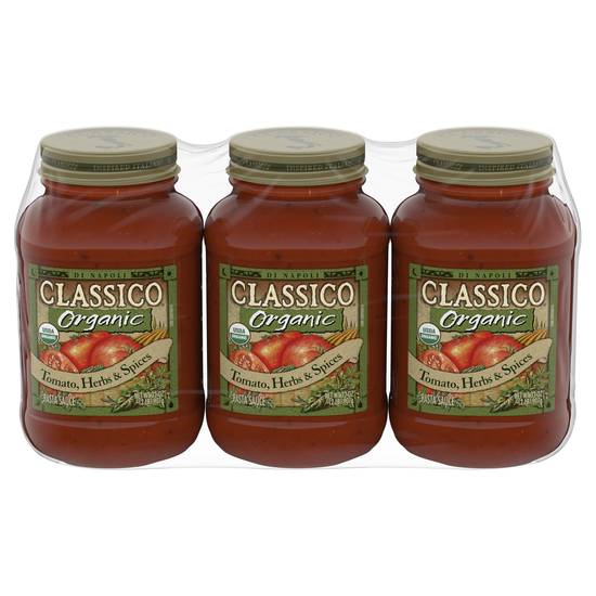 Classico Organic Tomato Herbs & Spices Pasta Sauce (3 ct)