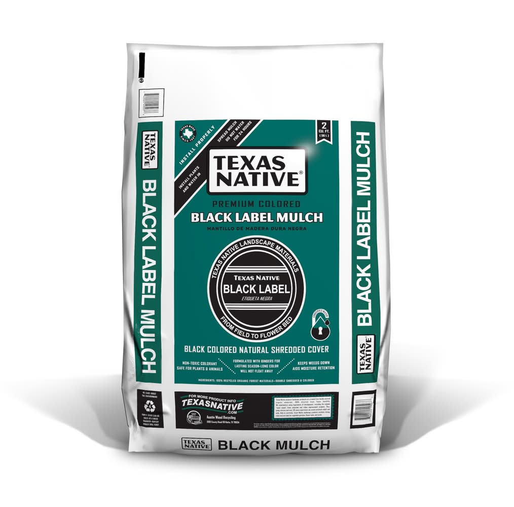 2-cu ft Black Dyed Shredded Hardwood Mulch - Safe for Pets - Environmentally Friendly - Bagged Mulch