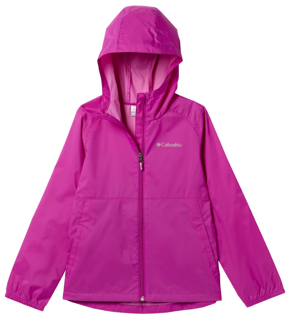 Columbia Girls' Switchback II Rain Jacket (Bright Plum, XL)