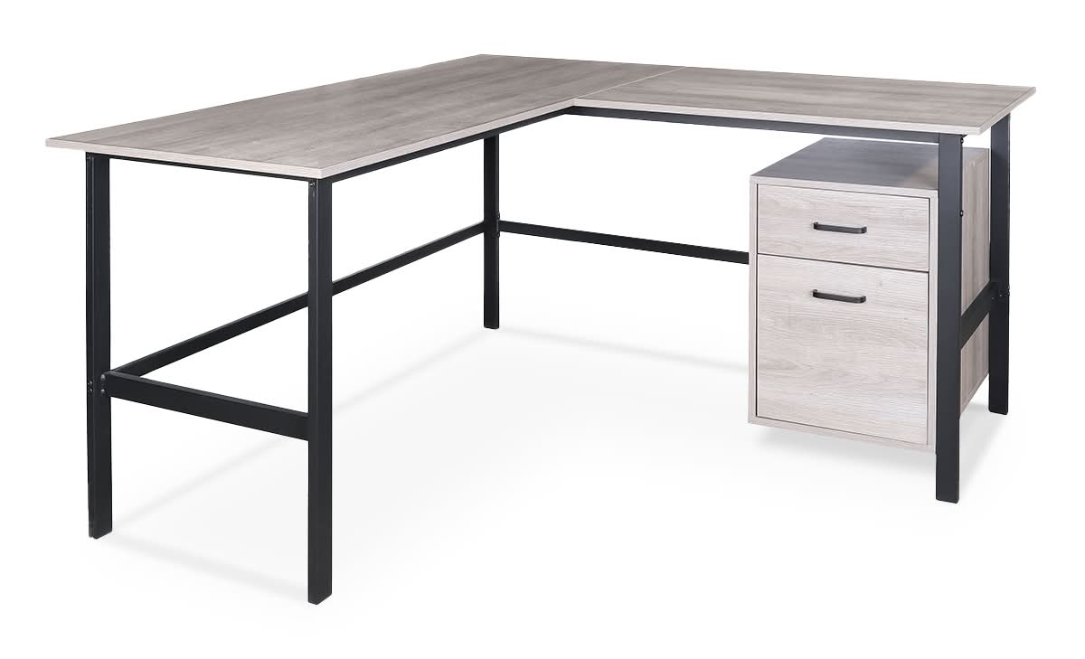 4TUNE · Escritorio ejecutivo en l lkd-235517, gris