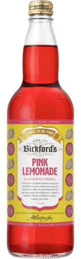 Bickford's Soft Drink, Pink Lemonade (750mL)