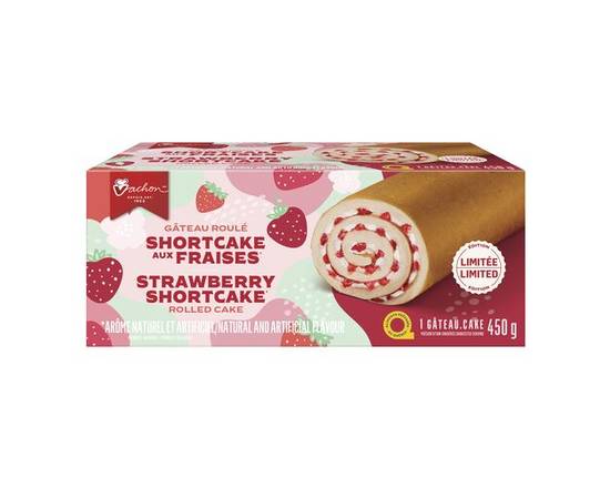 Vachon · Gâteau Roulé À Saveur De Shortcake Aux Fraises De Vachonᴹᴰ En Édition Limitée - Strawberry shortcake roll cake (450 g)