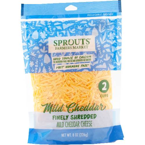 Sprouts Shredded Mild Cheddar Cheese