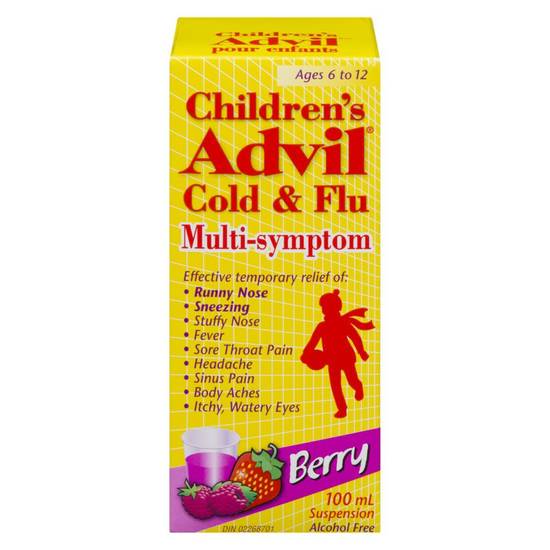 Advil Children's Cold & Flu Multi-Symptom Syrup (100 ml)
