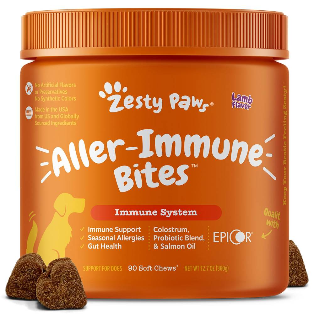 Zesty Paws Allergy Immune Dog Supplements (lamb)