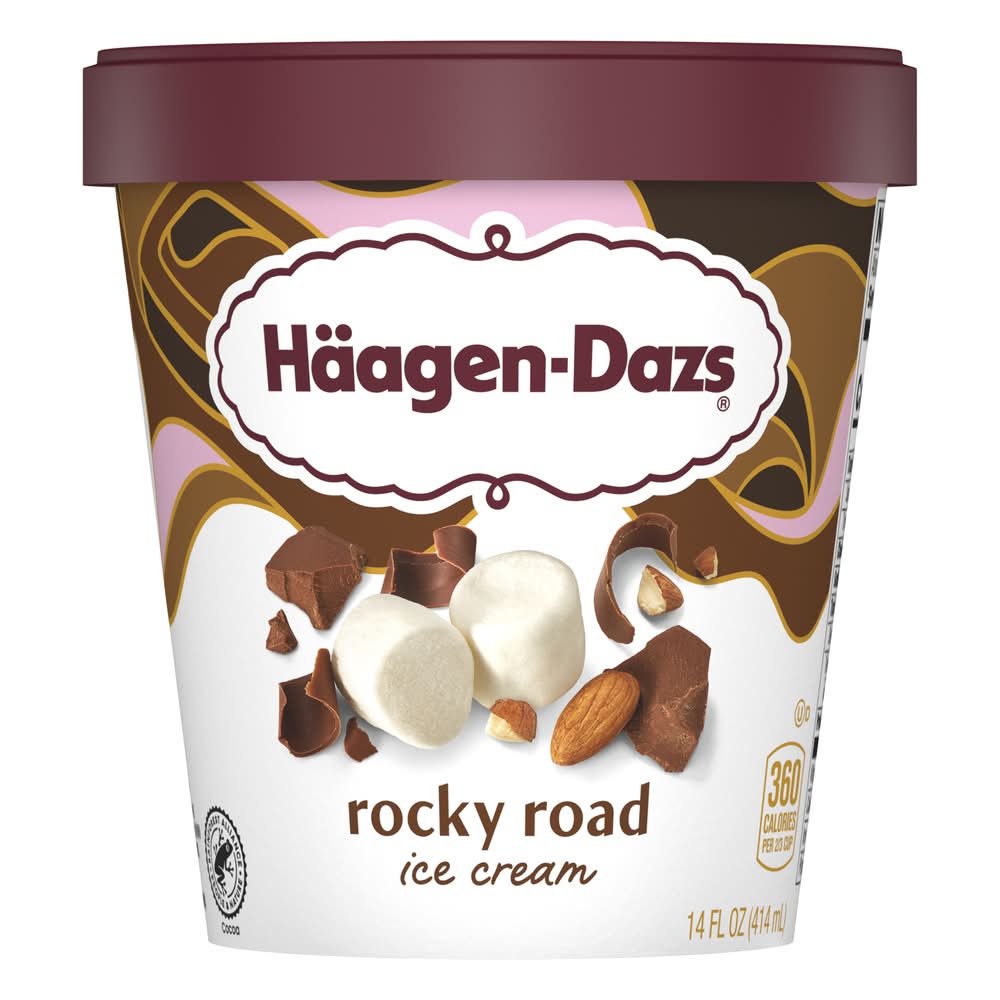 Häagen-Dazs Ice Cream, Rocky Road (14 fl oz)