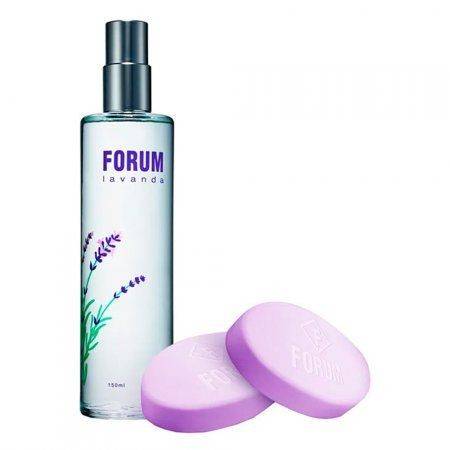 Bio company kit de perfume feminino forum lavanda (3 itens)