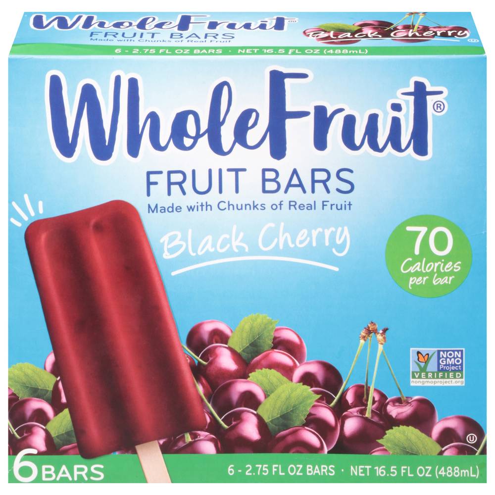 Whole Fruit Black Cherry Frozen Fruit Bars (16.5 fl oz)