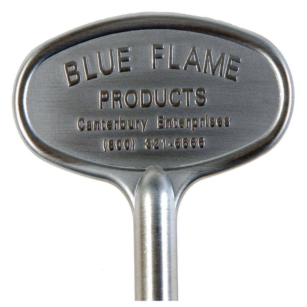 Blue Flame 3 In. Universal Gas Valve Key In Satin Chrome