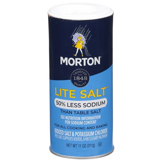 Morton Lite Salt 50% Less Sodium (11 oz)