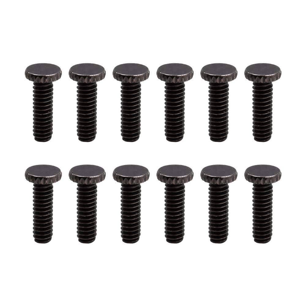 Commercial Electric #8 Dark Chrome Ceiling Fan Light Fitter Screws (12-Pack)