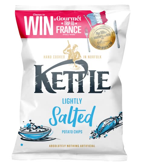 Kettle Lightly Salted Potato Chips (130g)