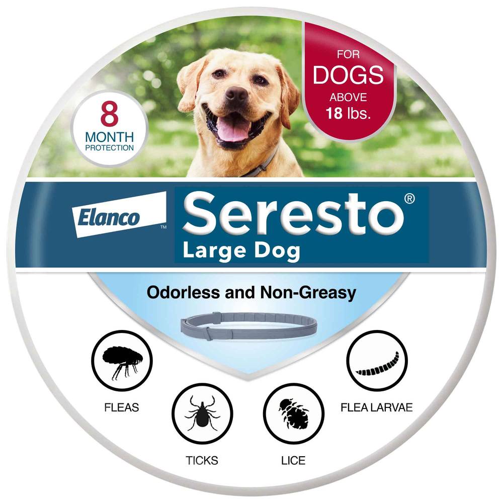 Seresto For Large Dogs 8 Month Flea and Tick Prevention Collar