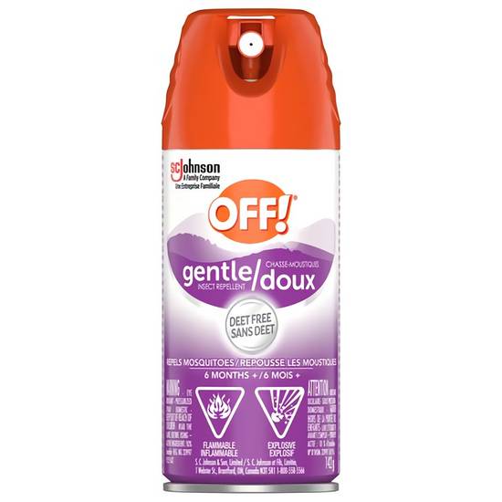 Off! off! aérosol chasse-moustiques doux (tranché selon vos besoins) - gentle insect repellent (142 g)