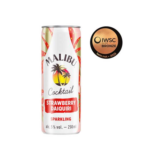 Malibu Cocktail Strawberry Daiquiri Sparkling 250ml