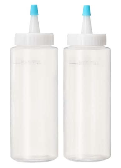 Celebrate It 6 Floz Squeeze Bottles, Clear (2 ct)