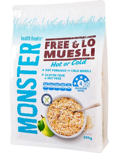 Monster Health Food Co Muesli Free & Lo (500g)