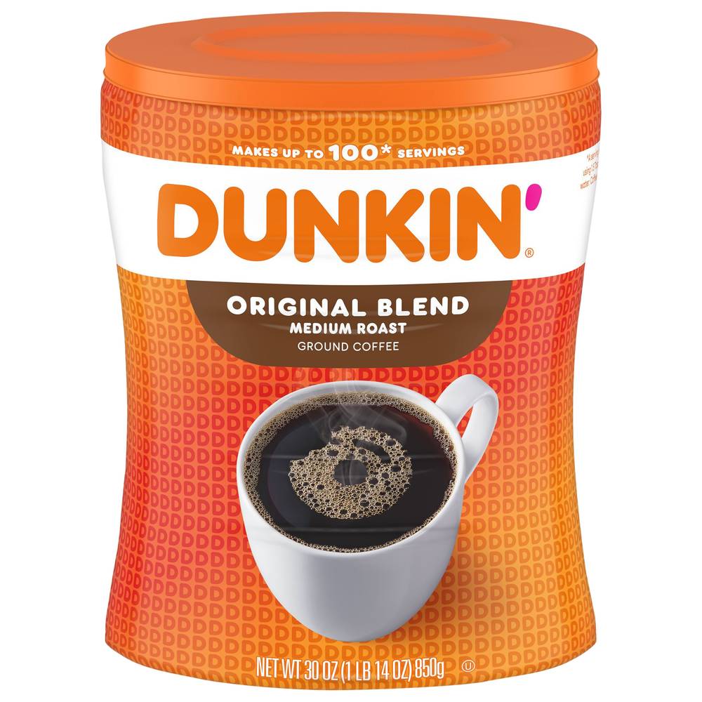 Dunkin' Medium Roast Original Blend Ground Coffee (30 oz)