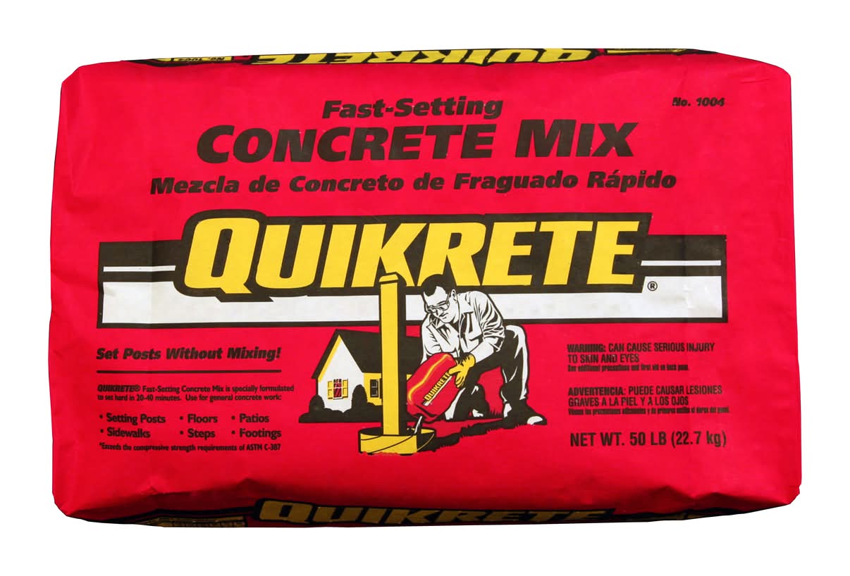 Quikrete Fast Setting Concrete Mix 50 Lb Gray