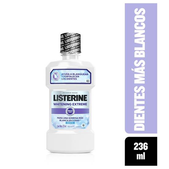 Listerine enjuague bucal whitening extreme menta