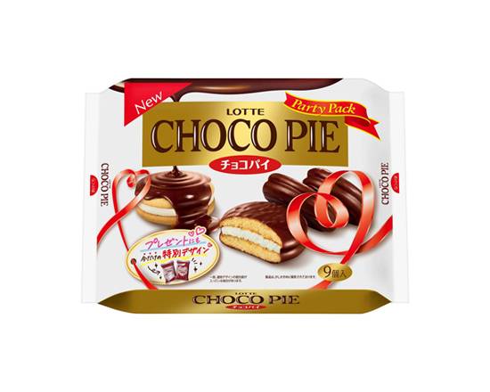 25413：ロッテ チョコパイ パーティーパック 9個 / Lotte Chocolate pie party pack 9pieces