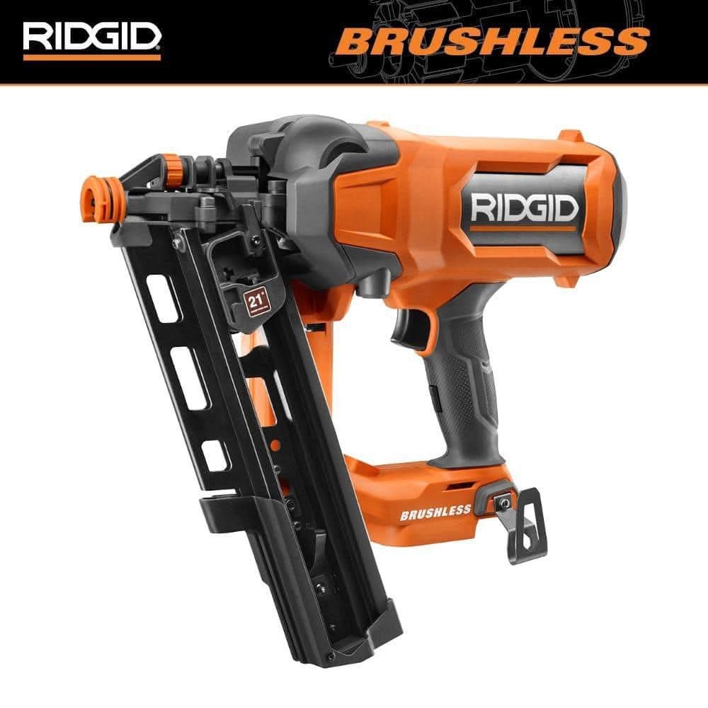 Ridgid 18V Brushless Cordless 21° 3-1/2 In. Framing Nailer (Tool Only)