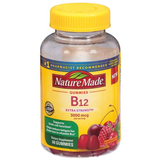 Nature Made Vitamin B12 Extra Strength 3000 Mcg Gummies (cherry and mixed berry)
