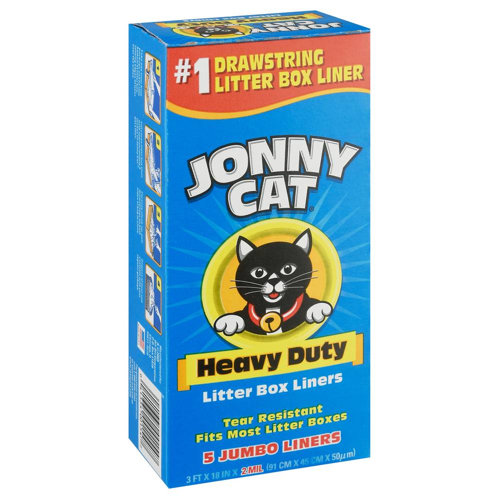 Jonny Cat Jumbo Heavy Duty Litter Box Liners (8 oz)