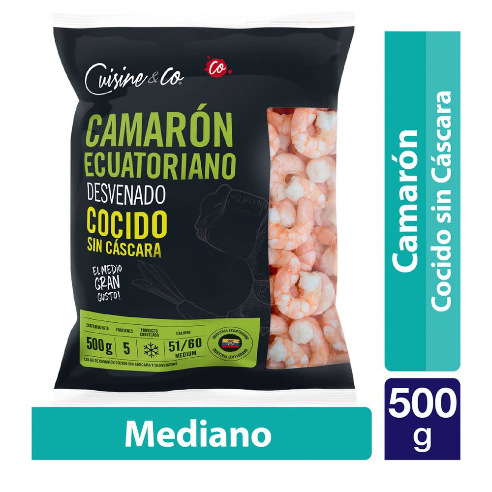 Cuisine & Co · Camarón ecuatoriano cocido sin cáscara (500 g)