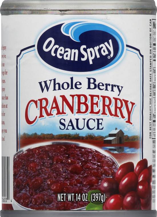 Oceanspray Whole Berry Sauce (cranberry)