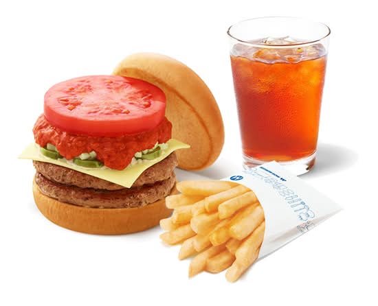 【辛】スパイシーダブルモスチーズバーガードリンクセット