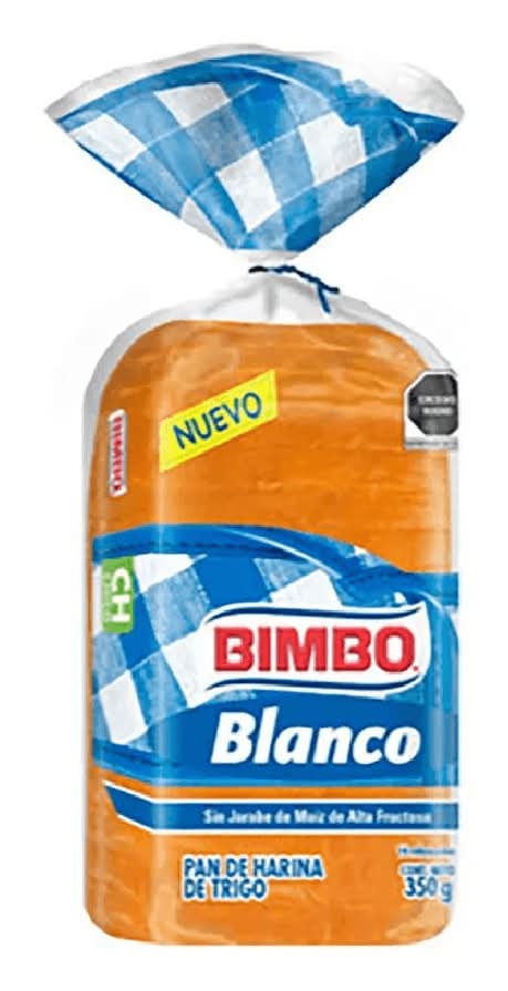 Bimbo · Pan blanco de harina de trigo (350 g)