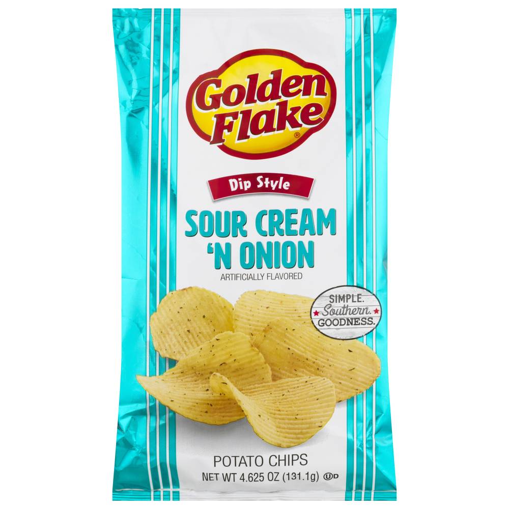 Golden Flake Dip Style Sour Cream & Onion Chips (4.6 oz)