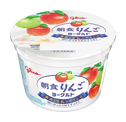 ●グリコ 朝食りんごヨーグルト 140g*