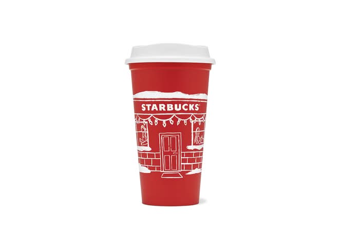 Reusable Hot Cup Red 16oz