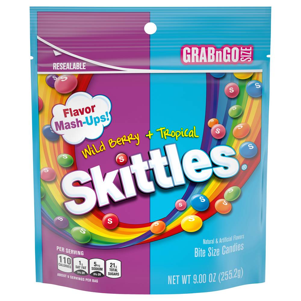 Skittles Mash-Ups Wild Berry + Tropical Candy (9 oz)